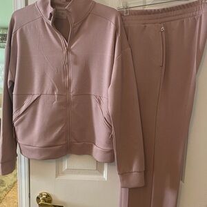 Jessica Simpson Mauve Track Pants & Jacket Set